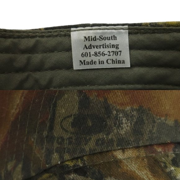 Huttig Building Product Mossy Oak Masonite Camo Strapback Cap Trucker Hunter Hat - Picture 12 of 12